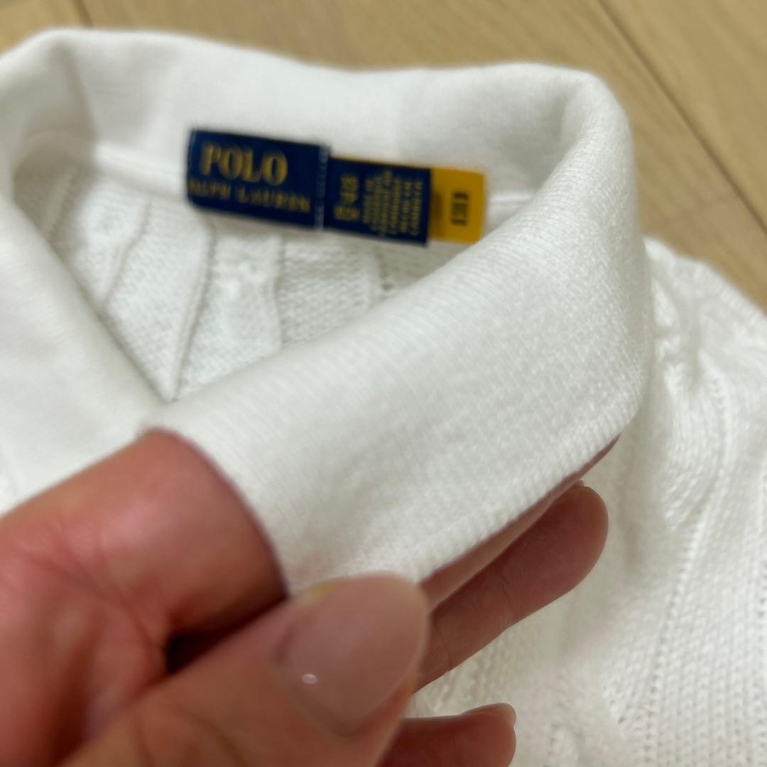 ケーブルニット ポロシャツ　ポロ ラルフ ローレン　X Sサイズ