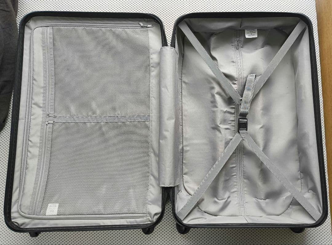 無印良品 ストッパー付き ハードキャリーケース 中型（60L） ブラック