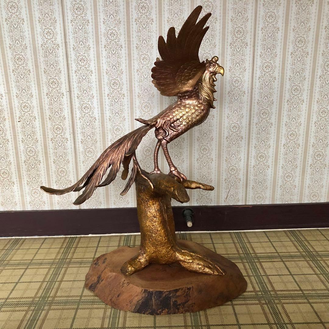 桐鳳凰　村田宏　鉄製　本体高さ65cm 本体重量約9.4kg