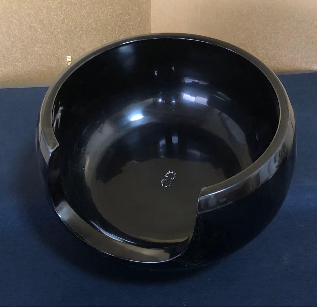 《R》茶道具 黒真塗 土風炉 崇雲 底瓦 元箱　260126く1