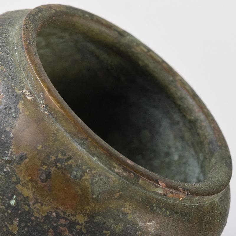 中国　古銅宣徳銅　雅賞幽香銘　小壷　N　8527E