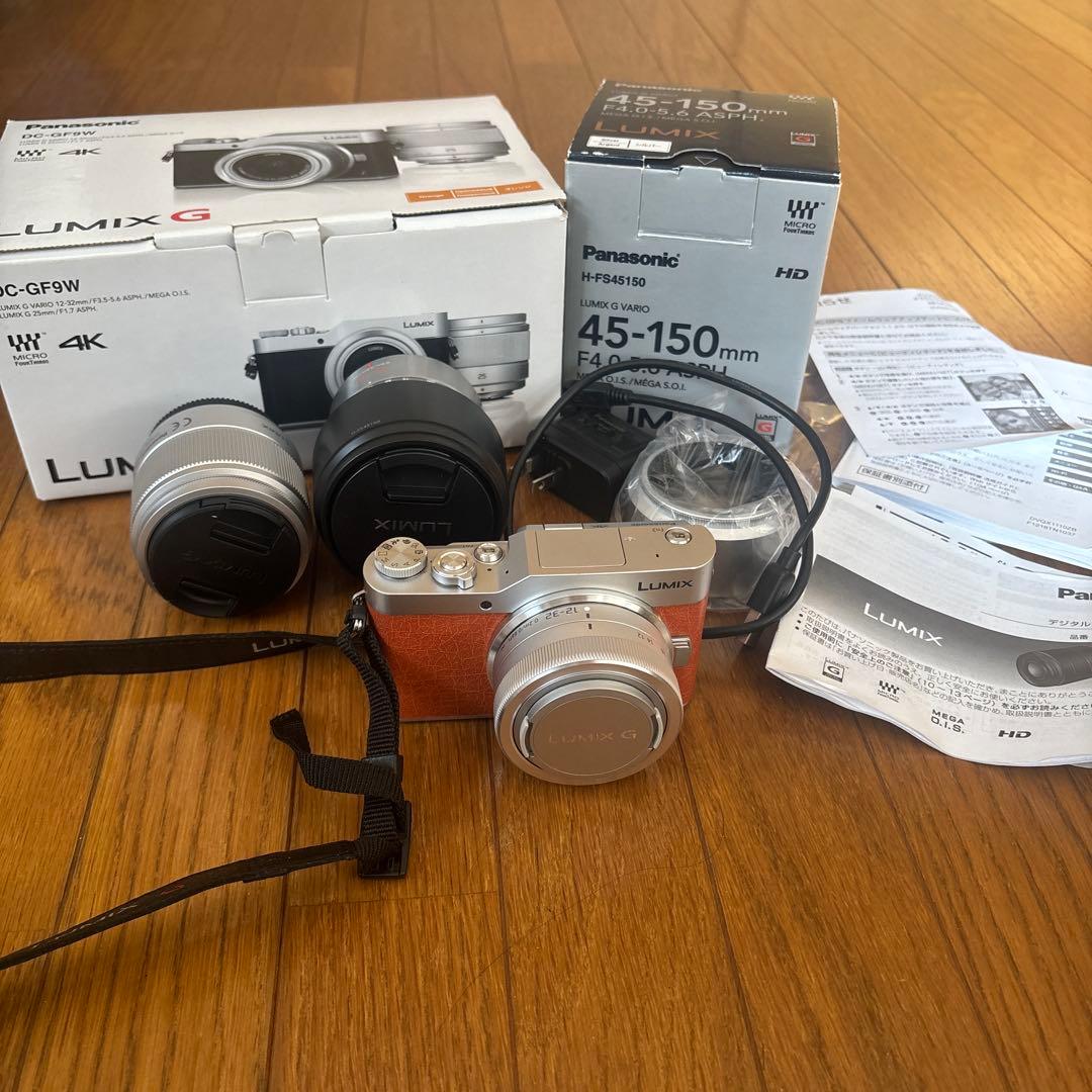 LUMIX DC-GF9W オレンジ　望遠レンズセット