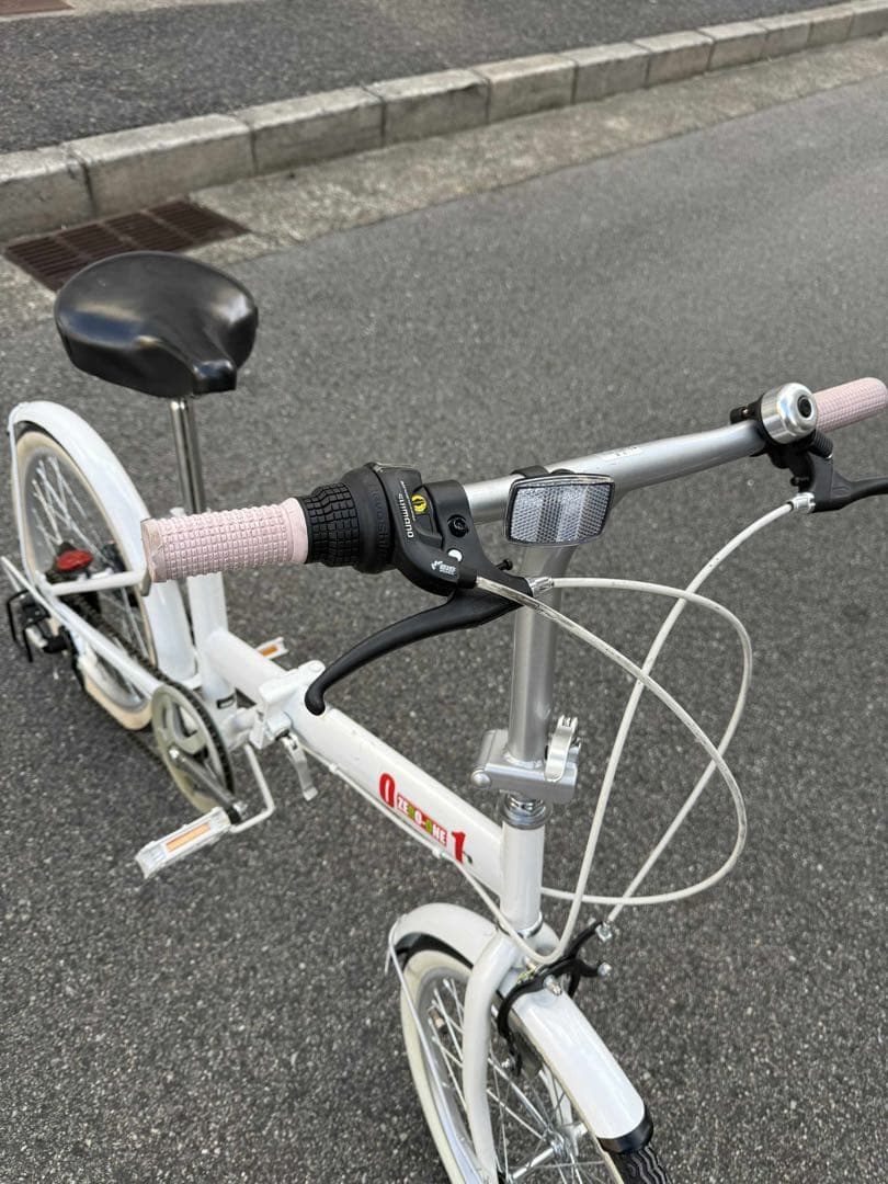 折りたたみ自転車 ホワイト