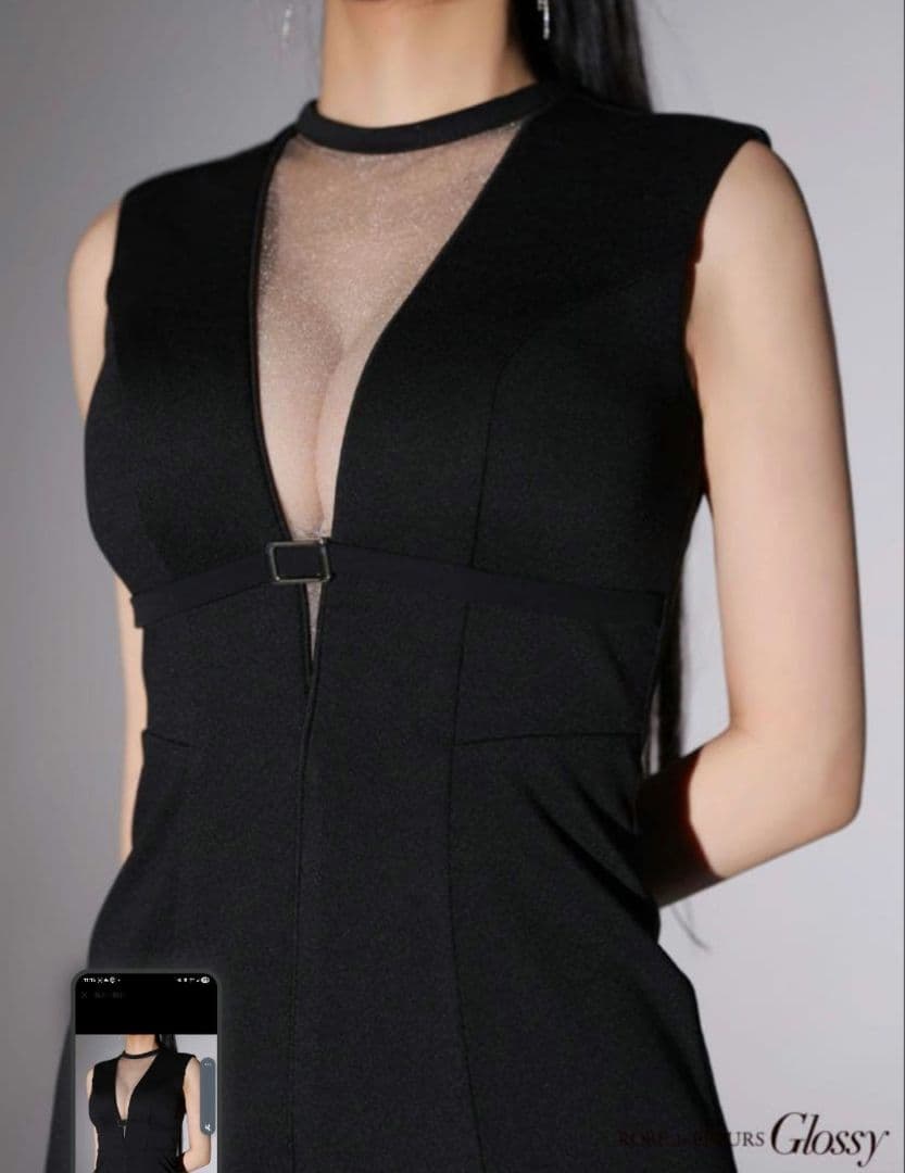 Glossy/グロッシー　キャバドレス　ブラック