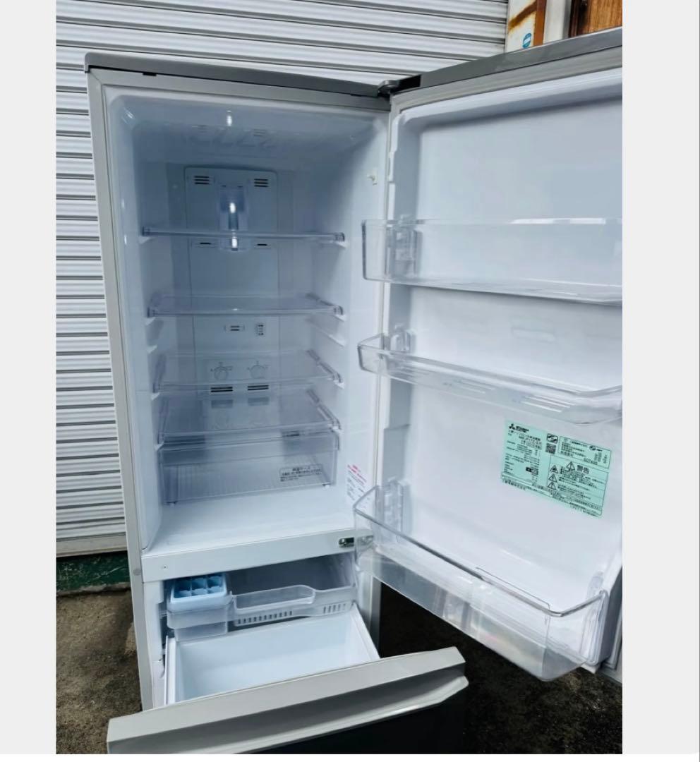 10h18. 三菱 ノンフロン冷凍冷蔵庫 MR-P17Z-S形 168L