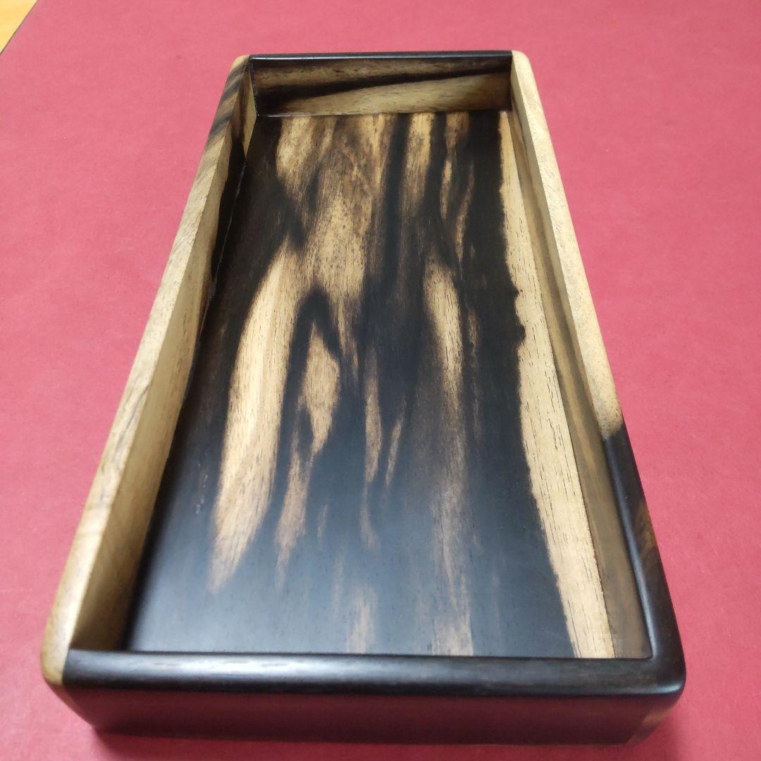 凄く個性的な極上杢‼️黒柿小物入れ