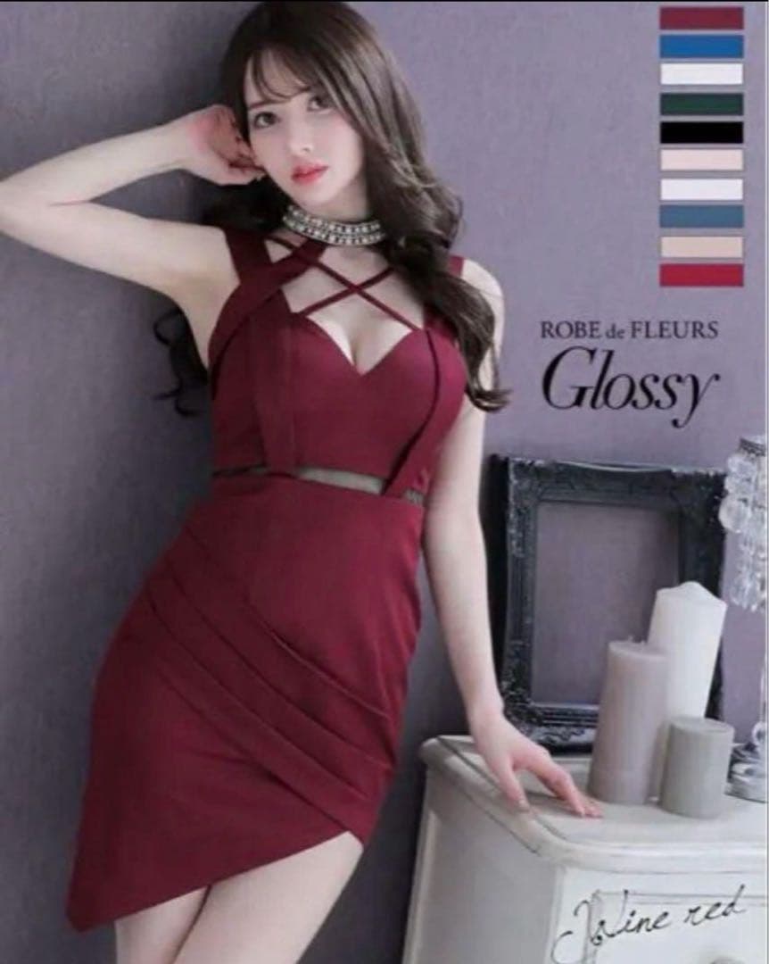 ROBE de FLEURS Glossy ドレス