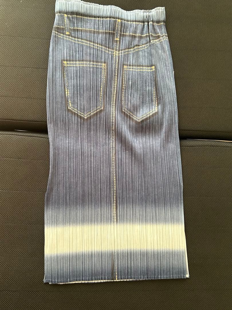 イッセイミヤケPLEATS PLEASE 騙し絵プリーツスカート