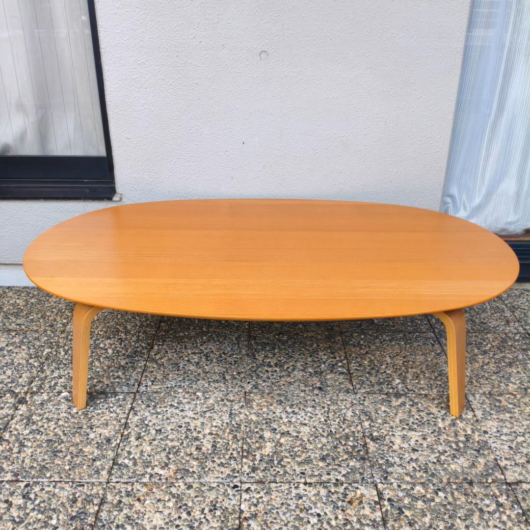 無印良品 楕円こたつ タモ材 家具調こたつ 大きめ 130cm