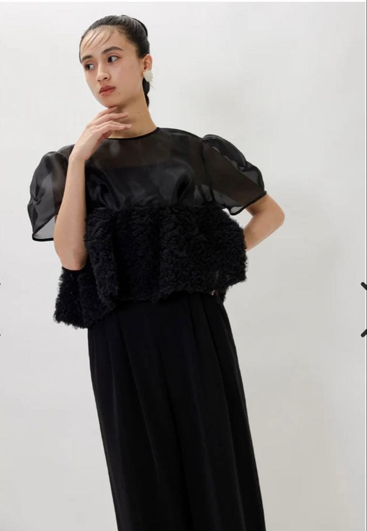 niana スウェルペプラムセットアップパンツドレス