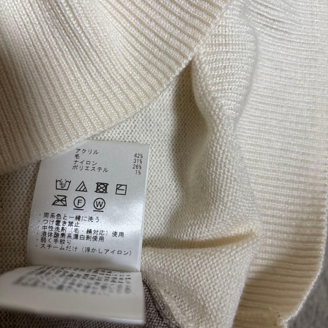 みみー様デサント　ベージュニット　L 一回のみ着用　美品