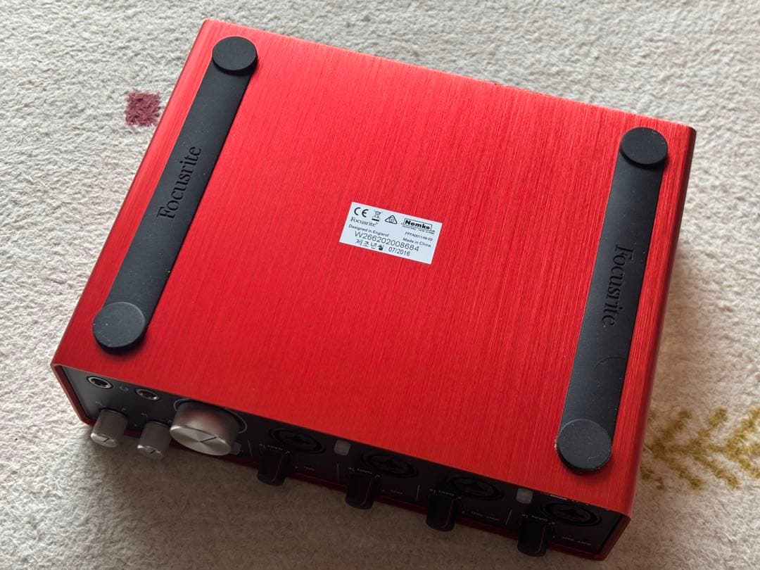 DTM・DAW Focusrite Scarlett 18i8 2gen