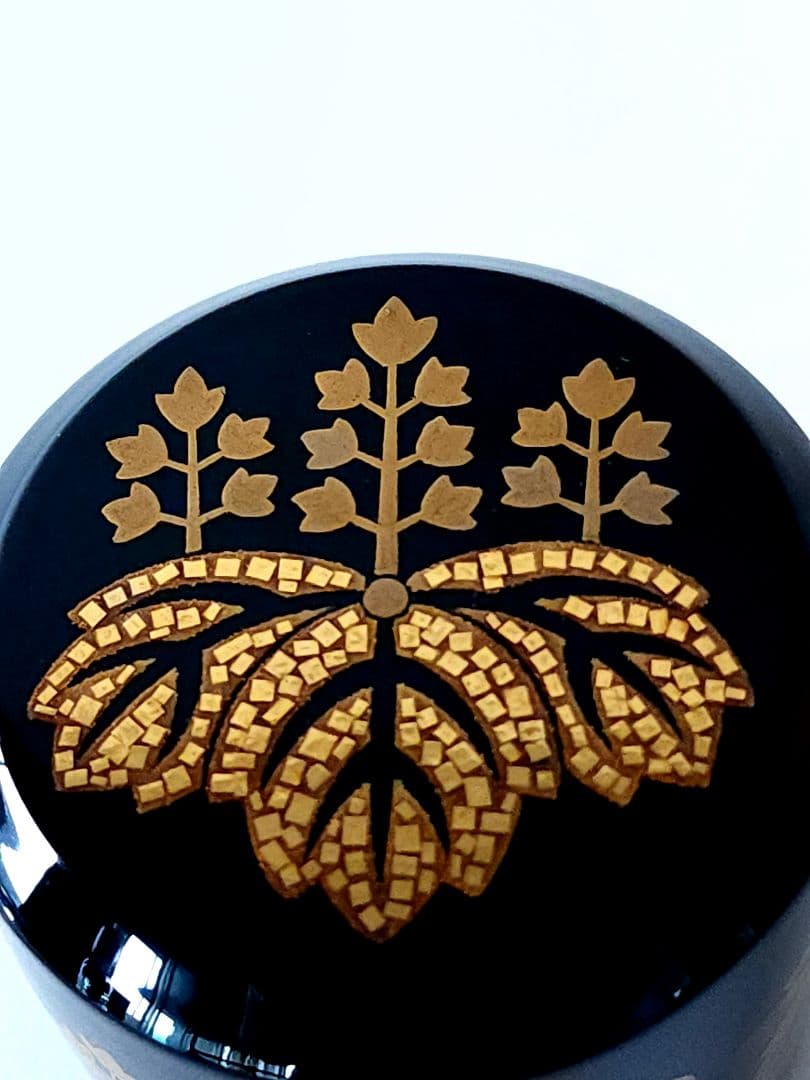 一后 一兆作　高台寺 棗　桐文/菊文　共箱　二重箱　 茶道具