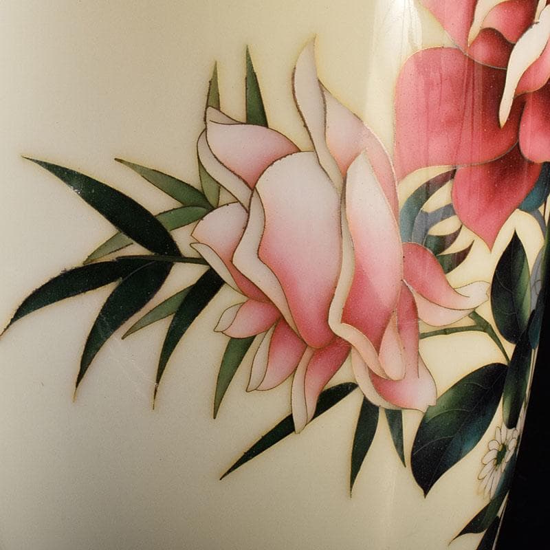 七宝焼　花文　花瓶　M　R7879C