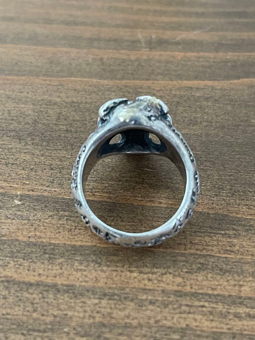 Bill Wall Leather グラフィックスカルリング/ゴールドサター