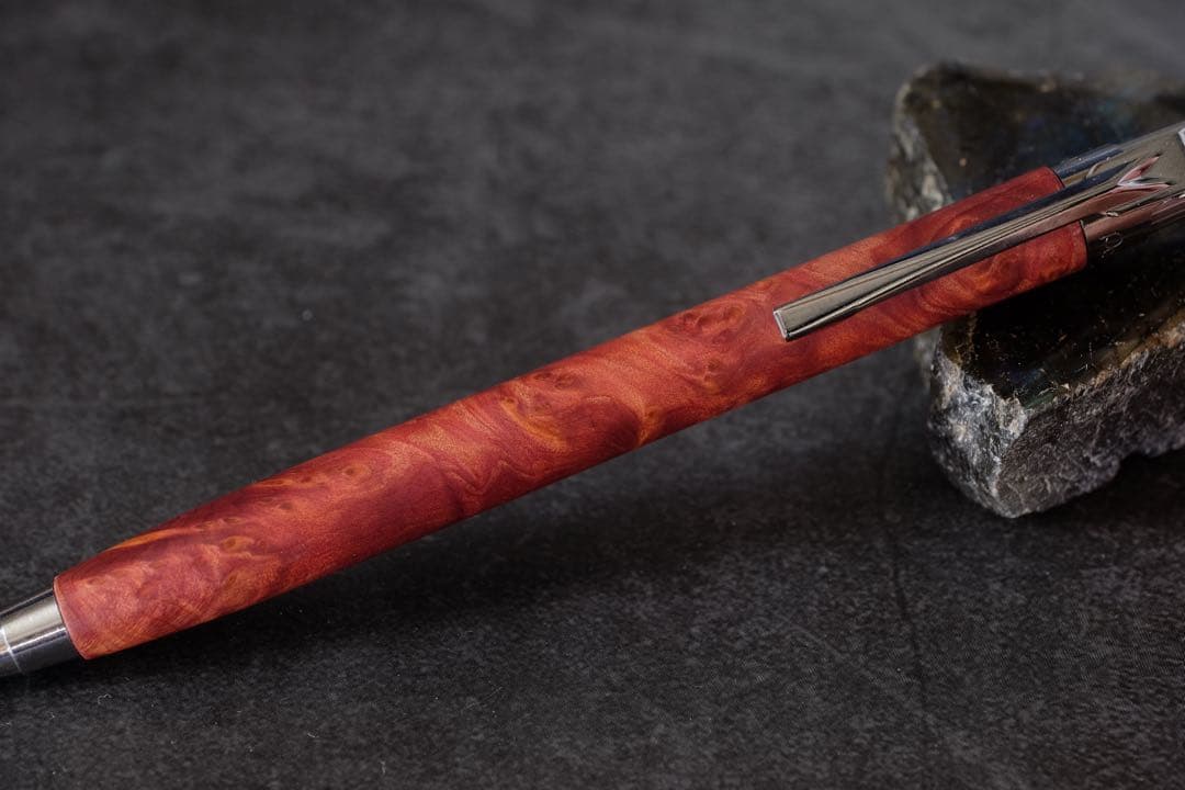 PG5木軸カスタム0088　高村杢工房 製図用シャープペンシル　紫紅杉瘤