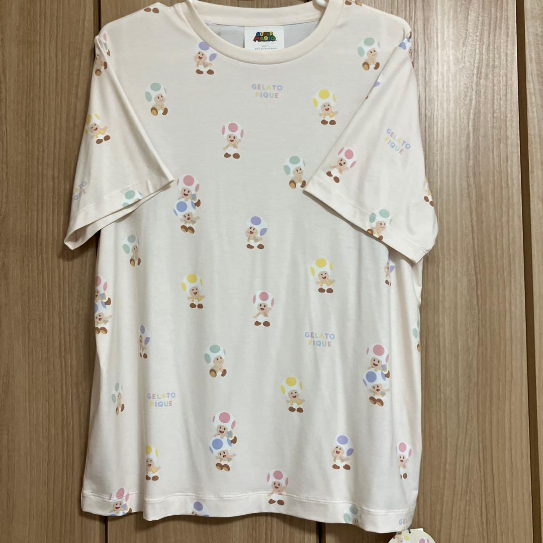 最終価格！ジェラピケ　スーパーマリオ　キノピオ　半袖Ｔ、長パンツセット