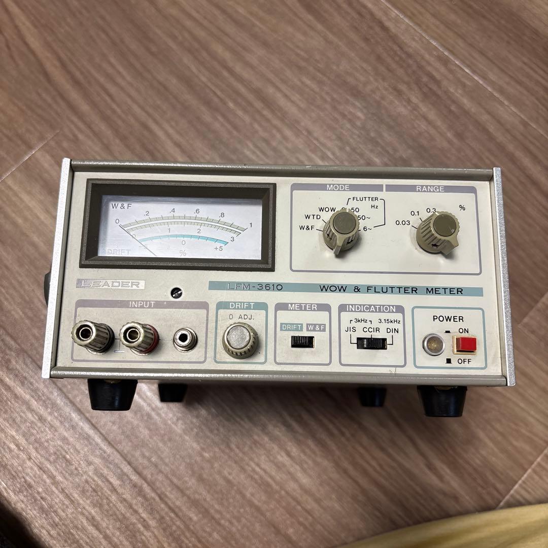 アンプ LEADER LTM-3610 WOW & FLUTTER METER