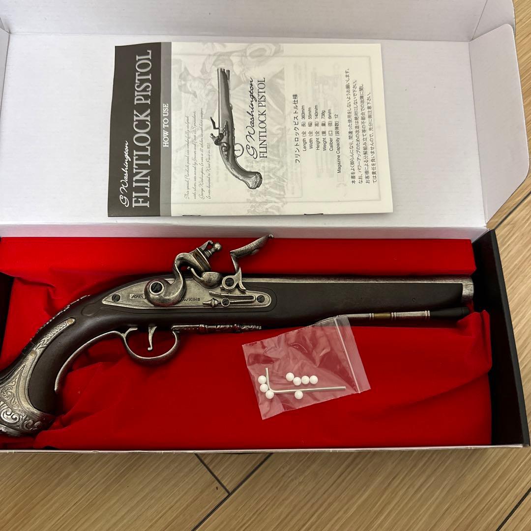 エアガン【K.T.W.】フリントロックピストル