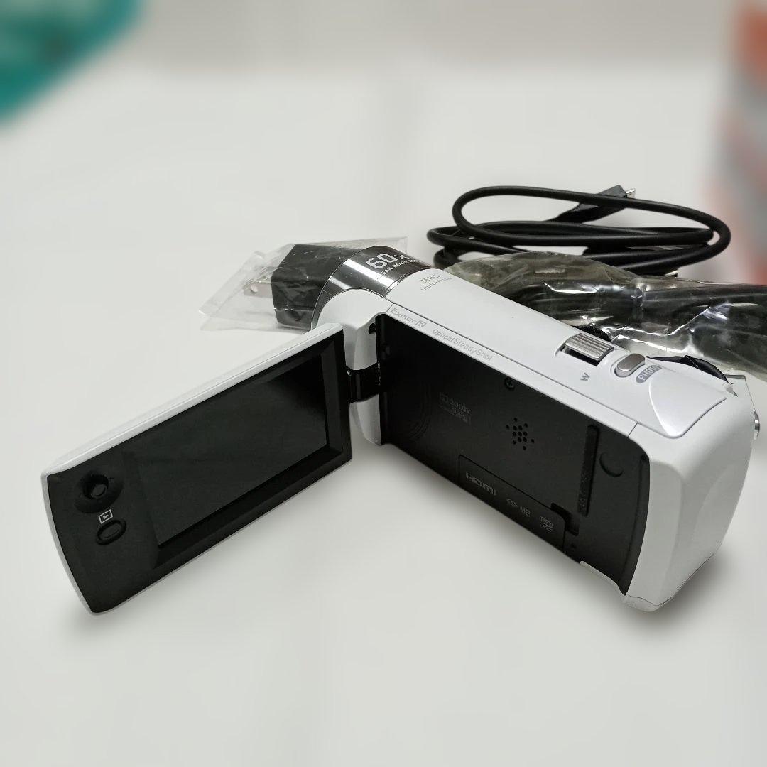 ★超美品★ SONY HDR-CX470 ビデオカメラ ホワイト　未使用に近い