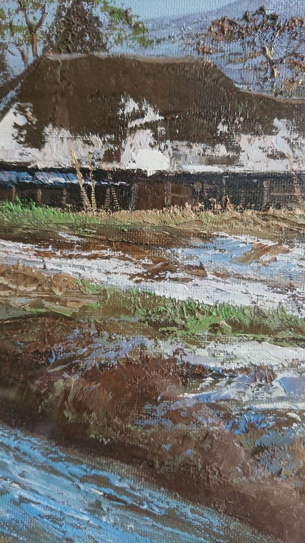 冬の妙高山麓 小川久雄画