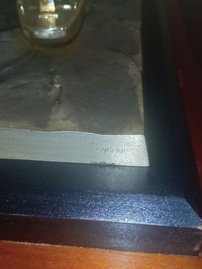 武比古作 SILVER 970 銀製ヨット 置物 ガラスケース付き シルバー製