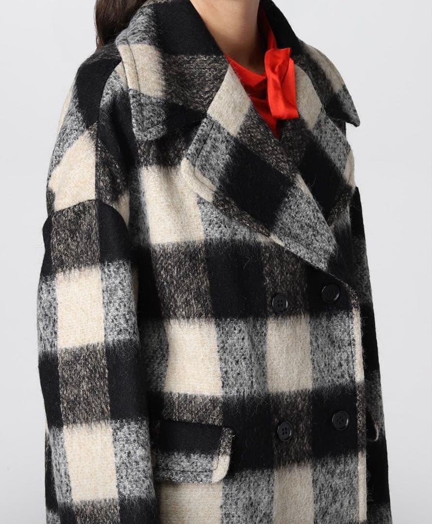 即日発送REDVALENTINO チェック柄コート