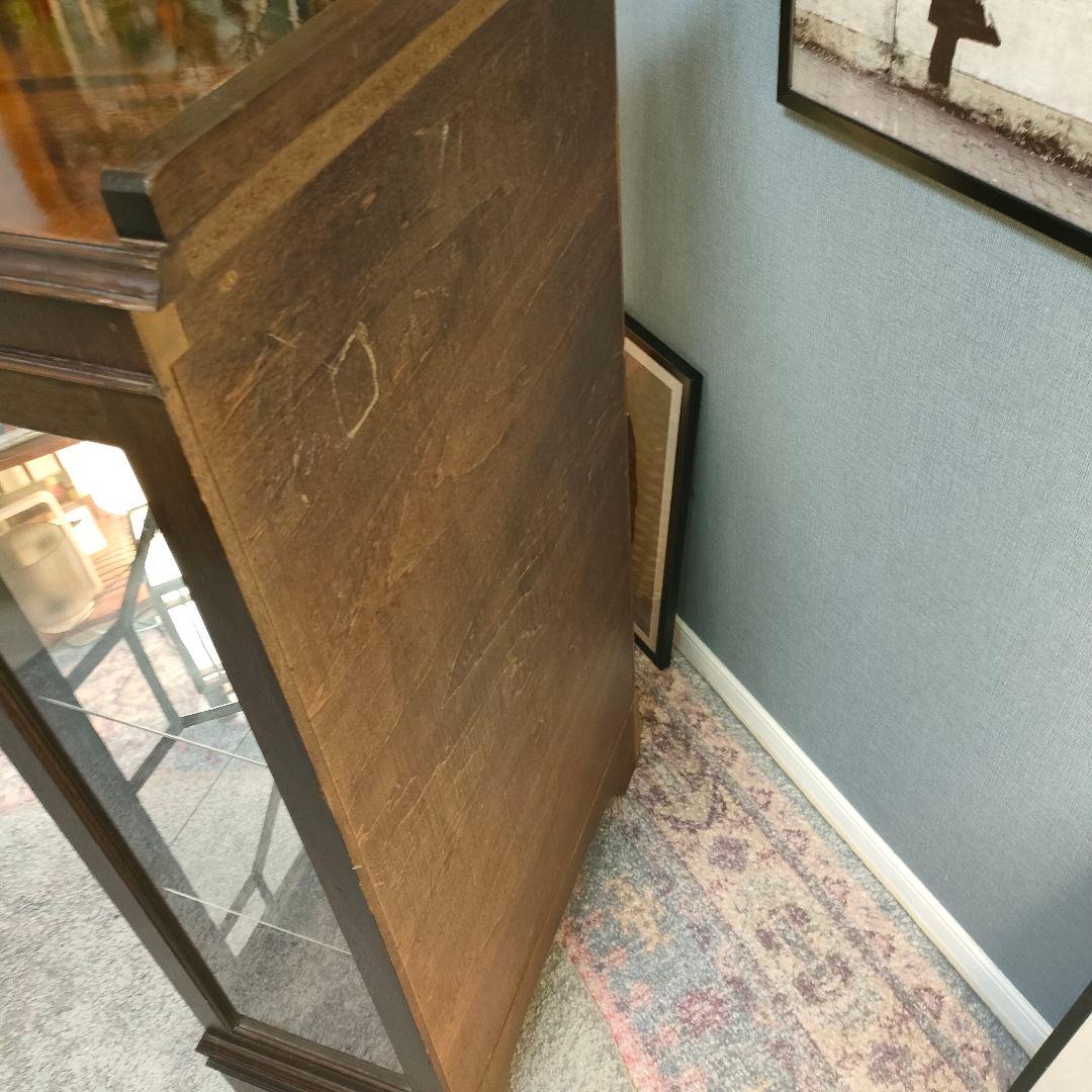 【希少】英国ヴィンテージ ディスプレイショーケース ガラスキャビネット 鍵付き