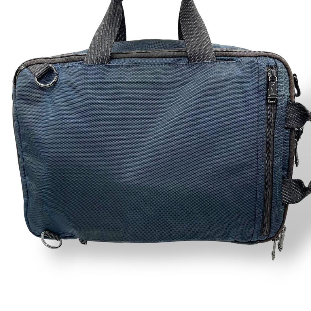 美品　トゥミ　3way ビジネスバッグ　ブラボー　マウンテン　レザー　ネイビー