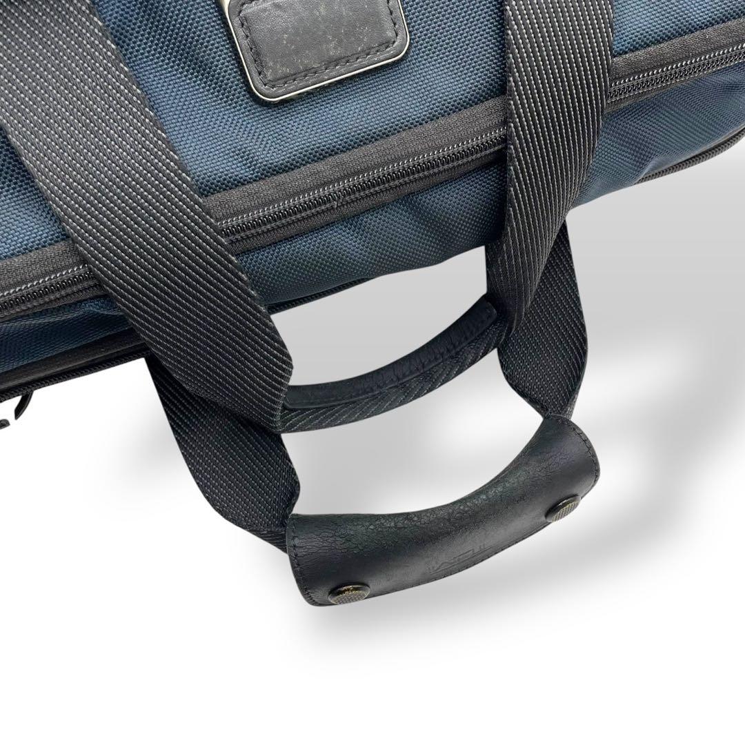 美品　トゥミ　3way ビジネスバッグ　ブラボー　マウンテン　レザー　ネイビー