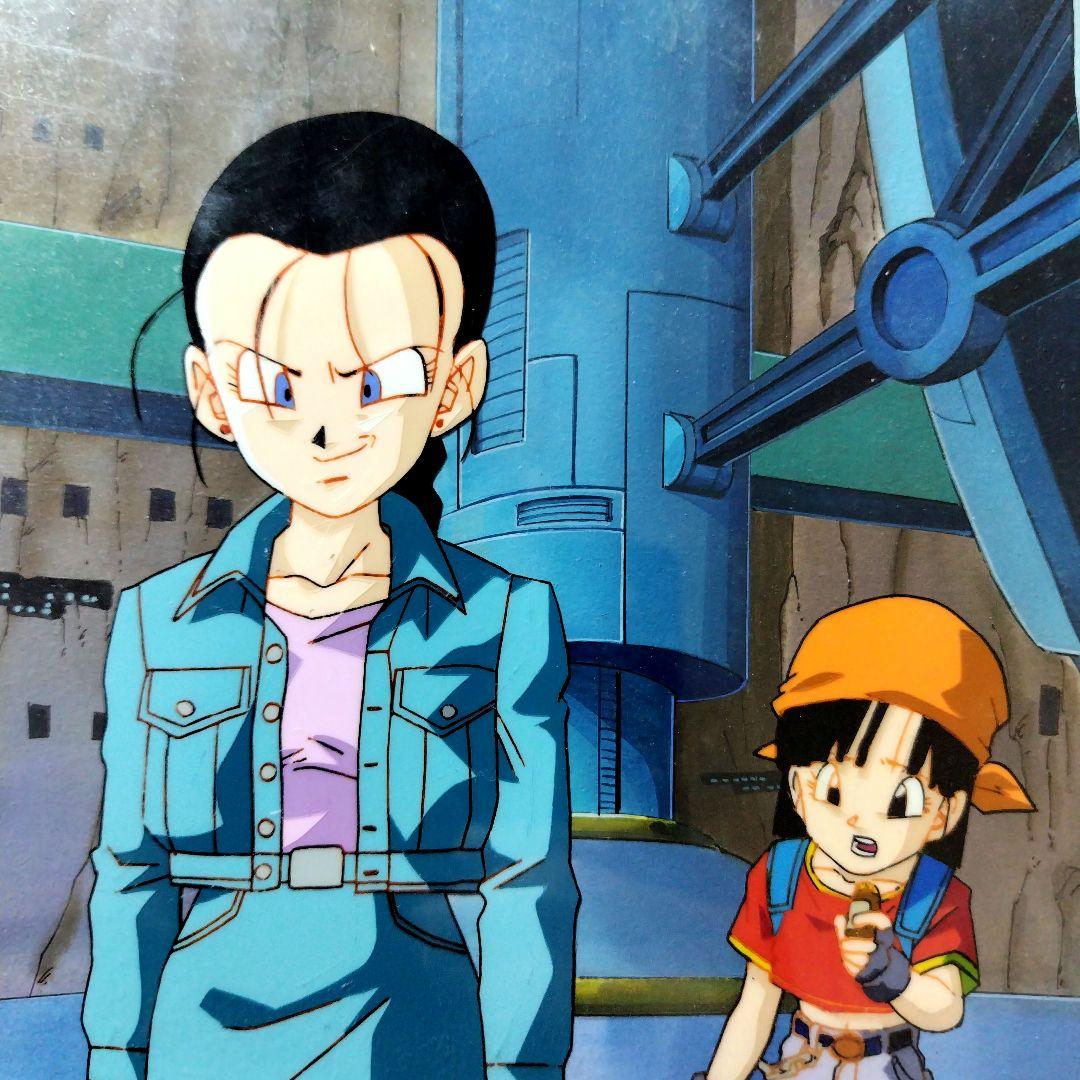 ドラゴンボール GT 背景合致 セル画 ビーデル ＆ パン