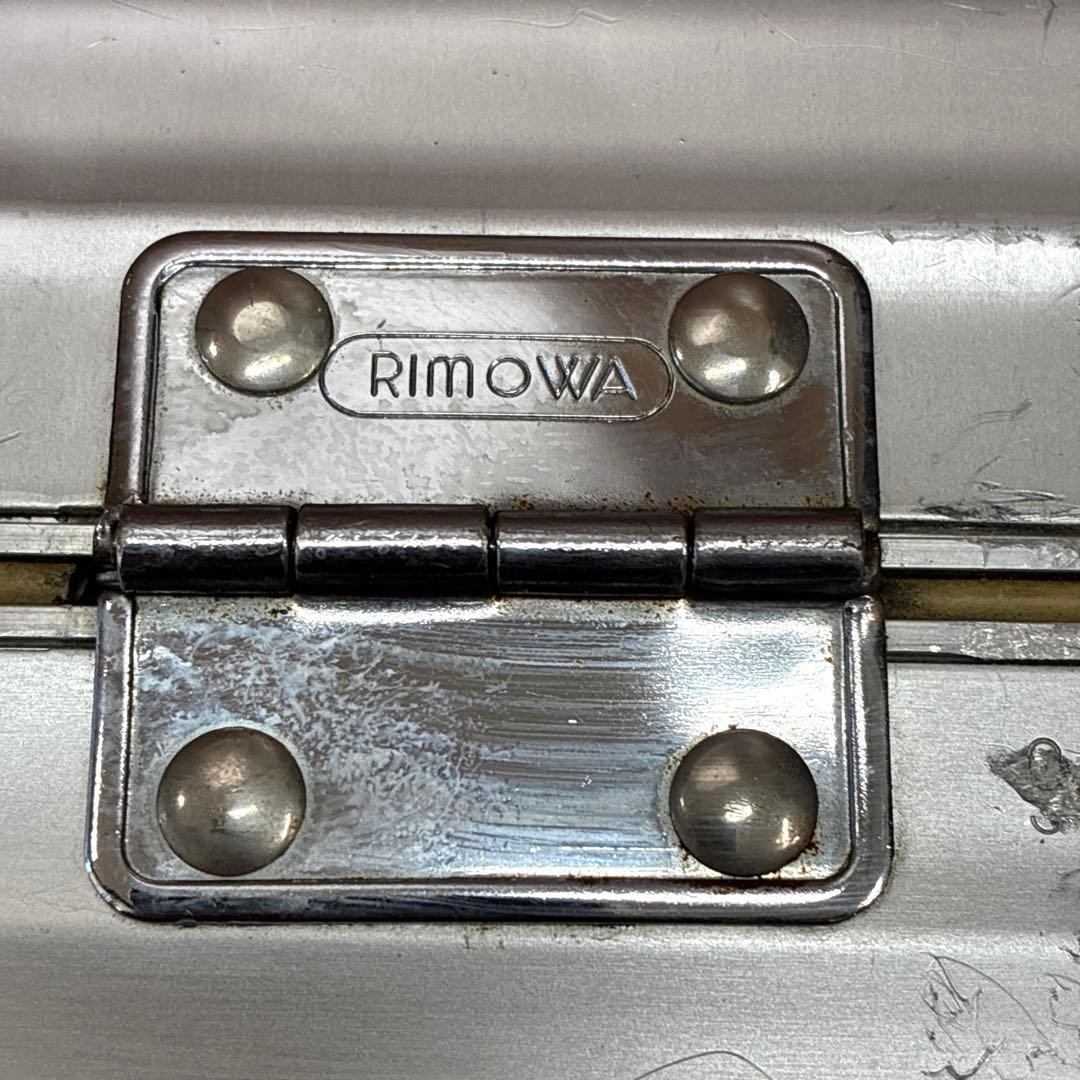 RIMOWA リモワ アタッシュケース シルバー 青ロゴ