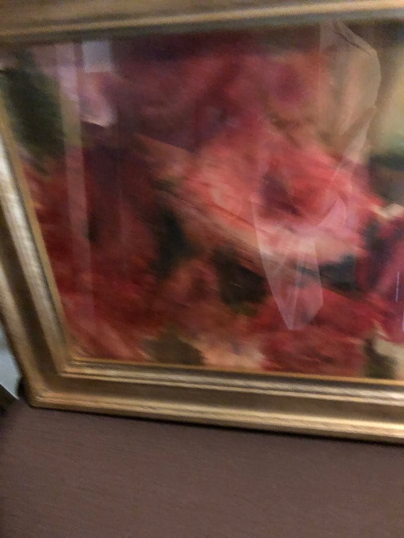 油絵（薔薇）額装Ｆ3