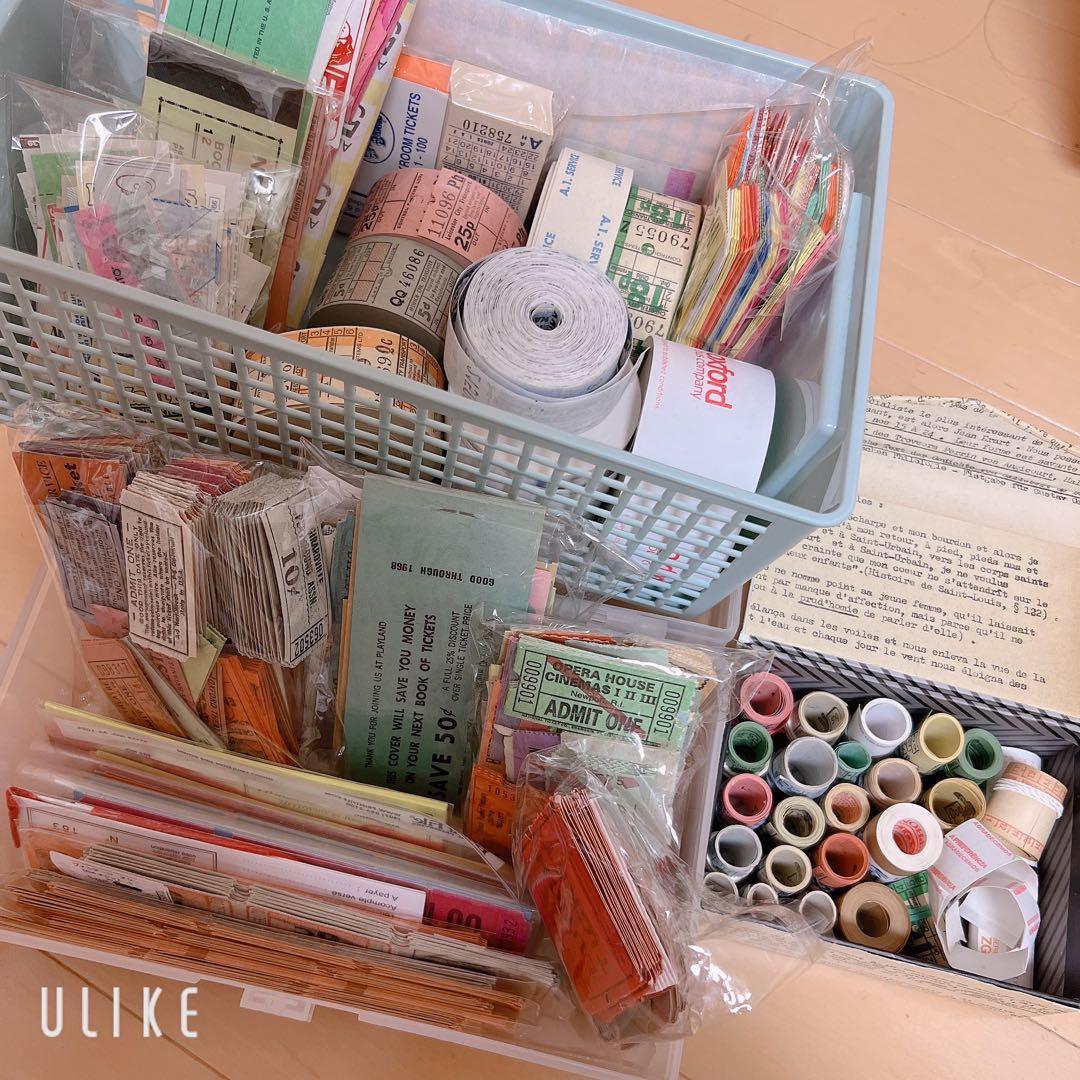 ヴィンテージ チケット 紙モノ コラージュ素材 ジャンクジャーナル まとめ売り