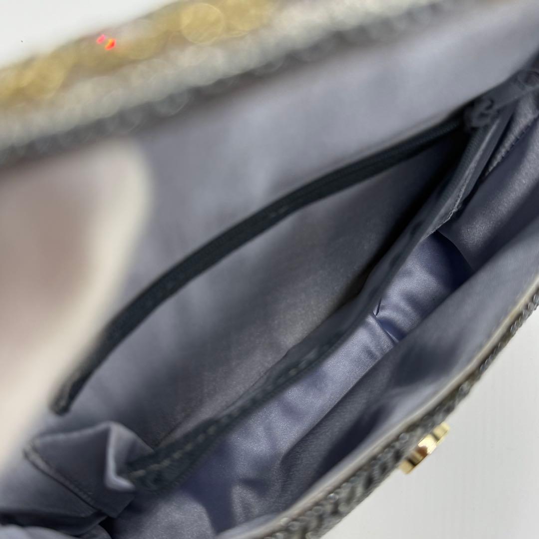 【超美品】　ロロピアーナ　ビーズバッグ　宝石装飾