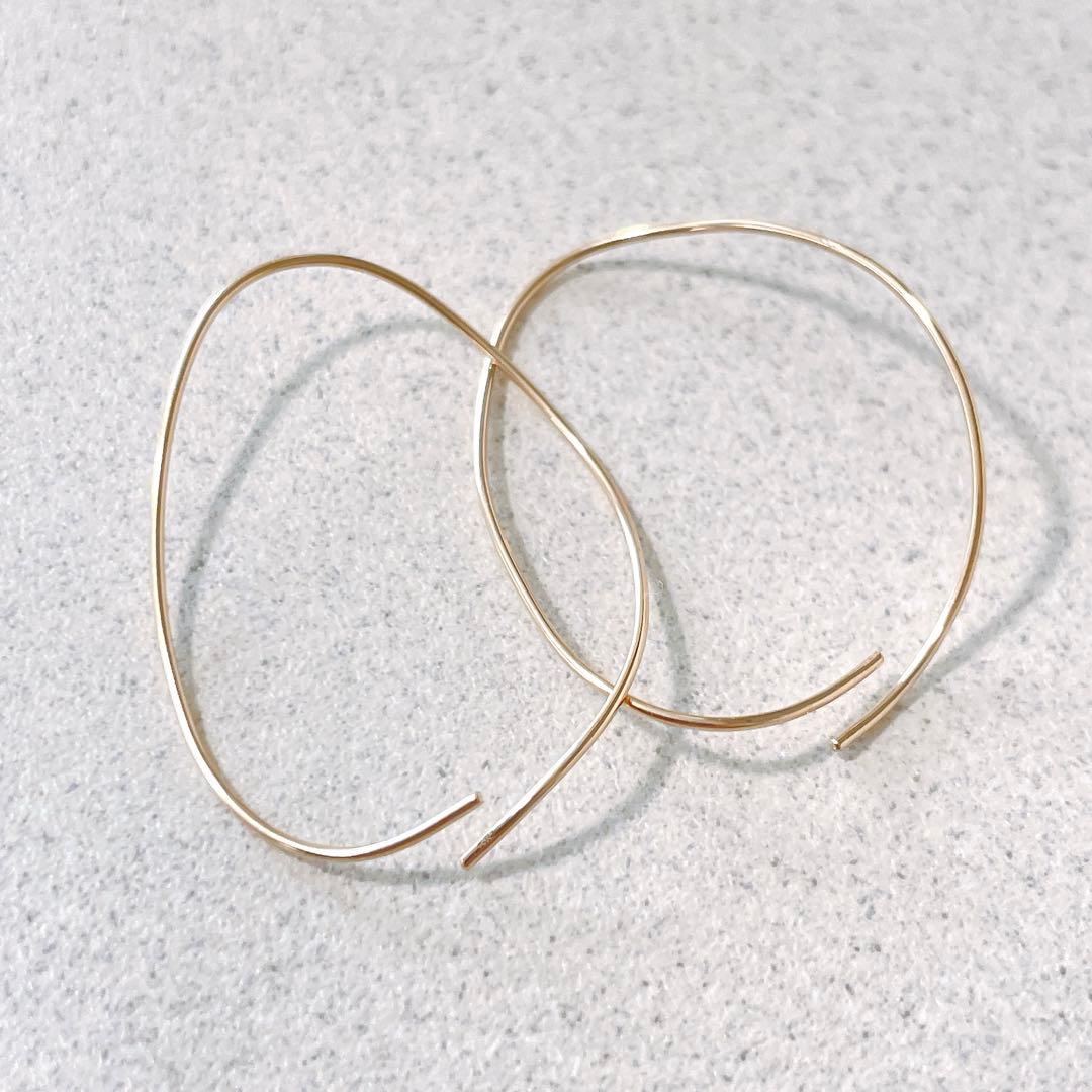 ＠*️様 美品 NOIR DE POUPEE K10 オーバルピアス