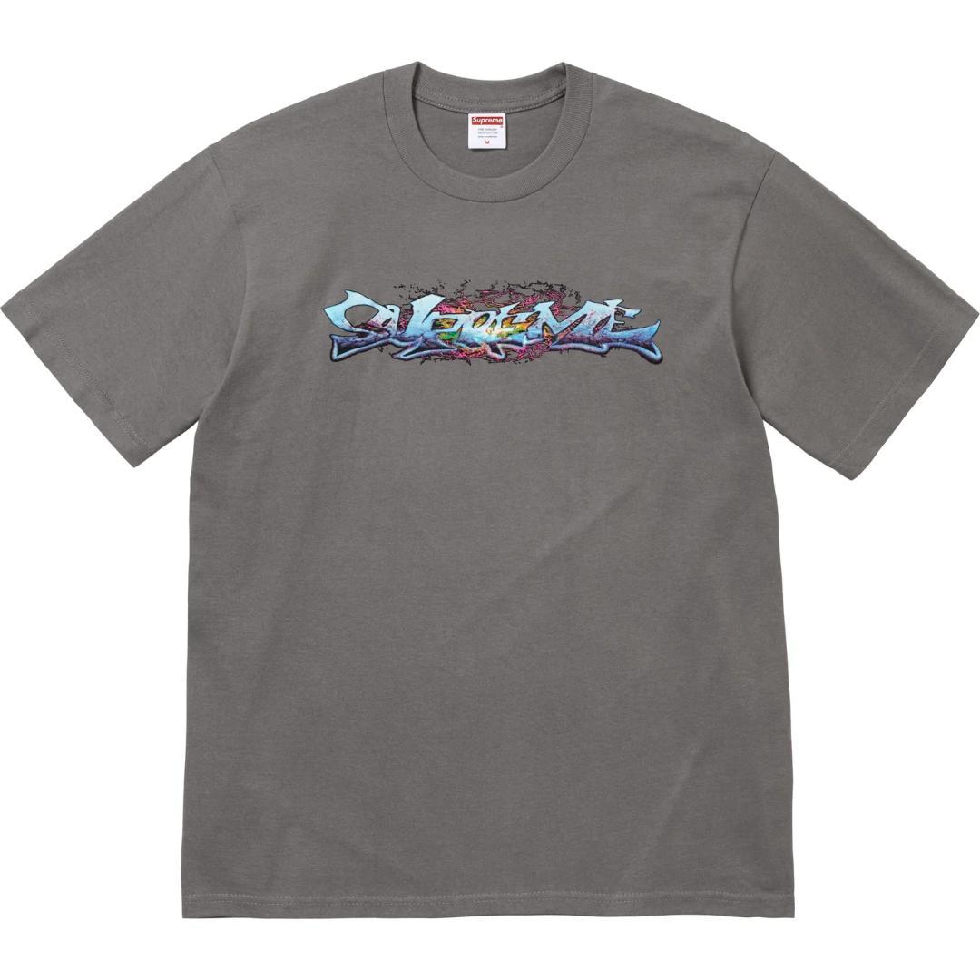 Supreme Tag Tシャツ シュプリーム Classic チャコール S