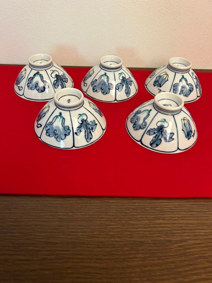 源右衛門　蓋付きご飯茶碗5客