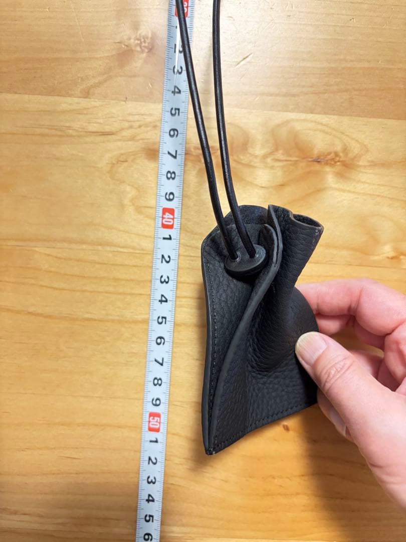 【未使用】ITTI(イッチ) 巾着ポーチ黒XXXS