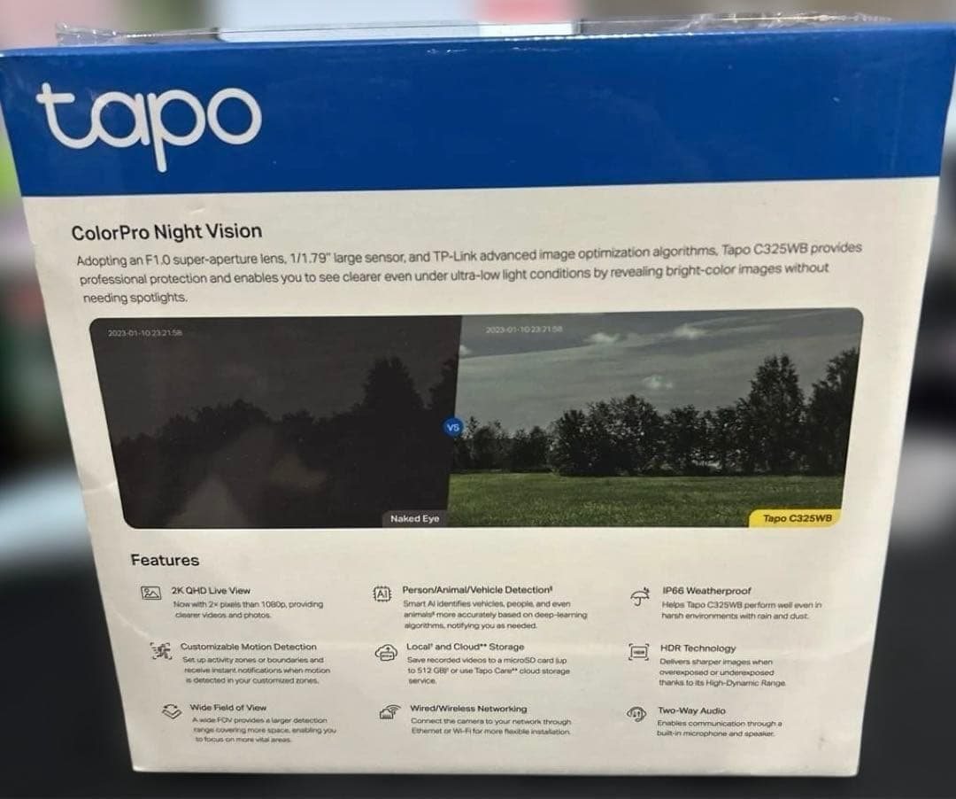 新品未使用・未開封 Tapo tp-link C325WB タポ防犯カメラ