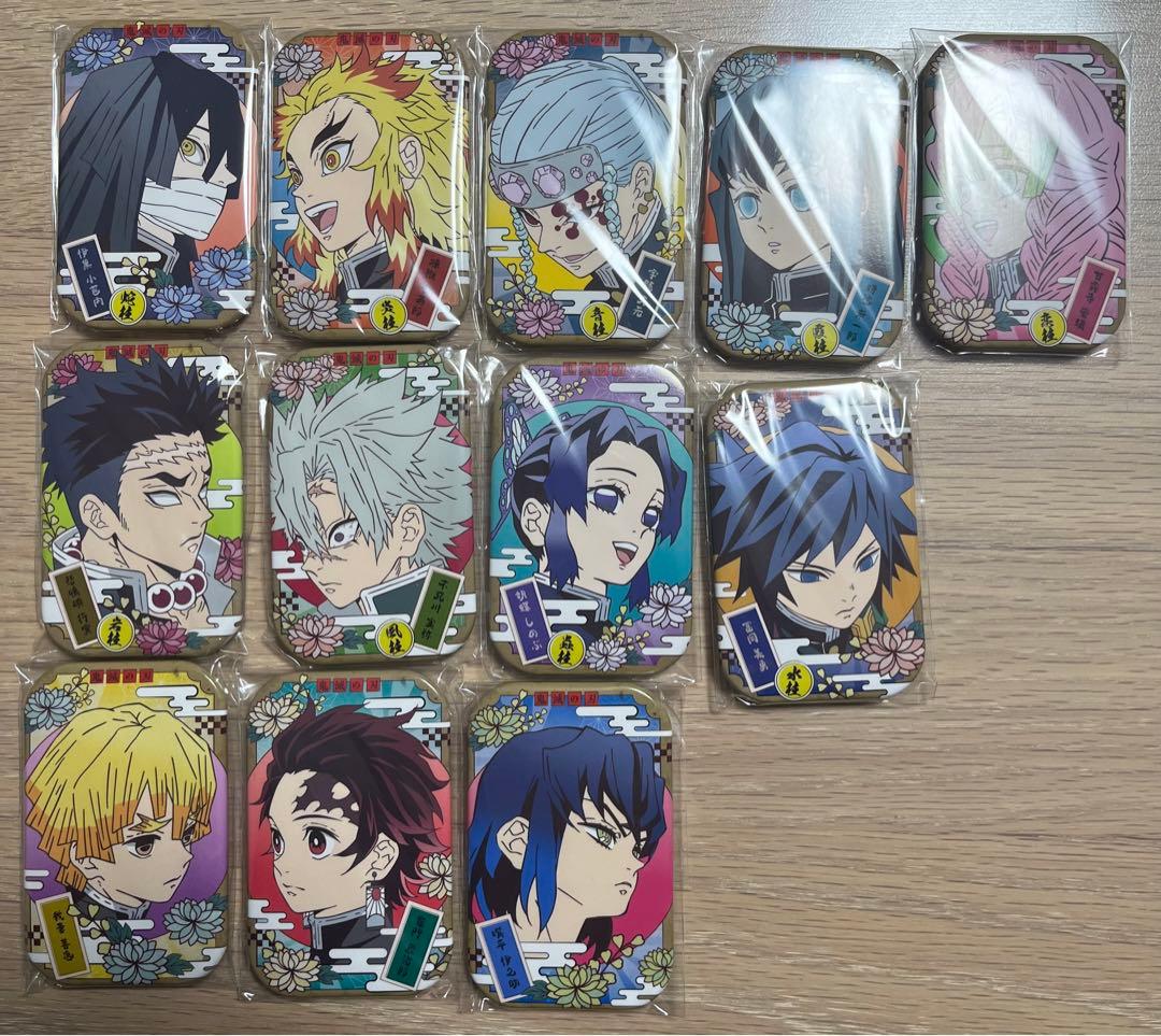 鬼滅の刃 まるかく缶バッジ まるかくカンバッジ スクエア缶バッジ 義勇 実弥