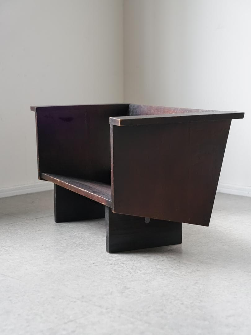 古道具 アンティーク マガジン/レコードラック 収納 ジャパニーズモダン