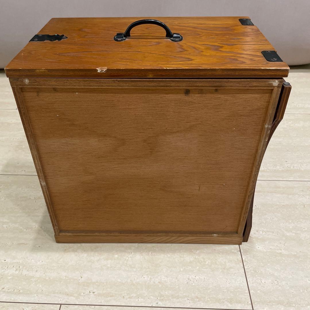 裁縫箱　小型ミシン 収納箱 アンティーク　ミシン