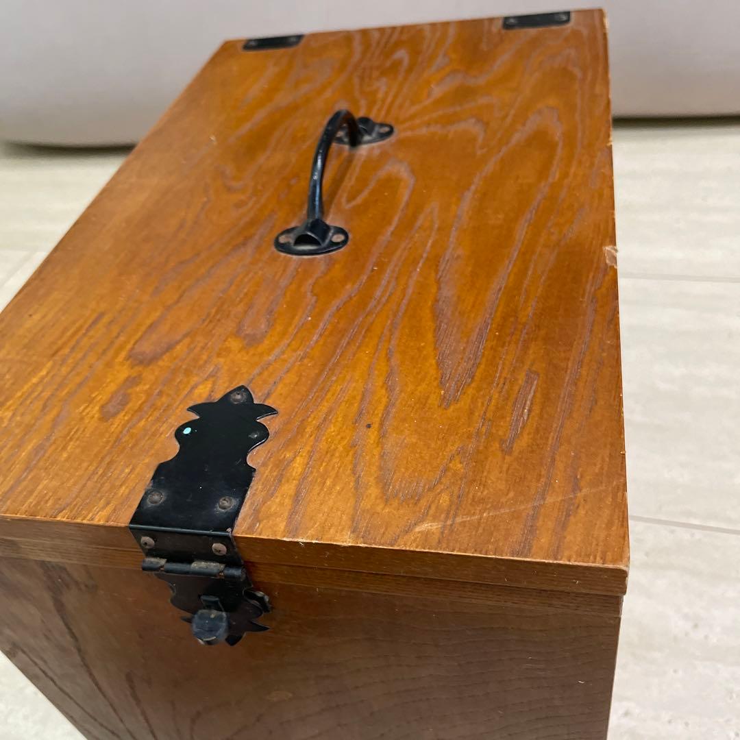 裁縫箱　小型ミシン 収納箱 アンティーク　ミシン