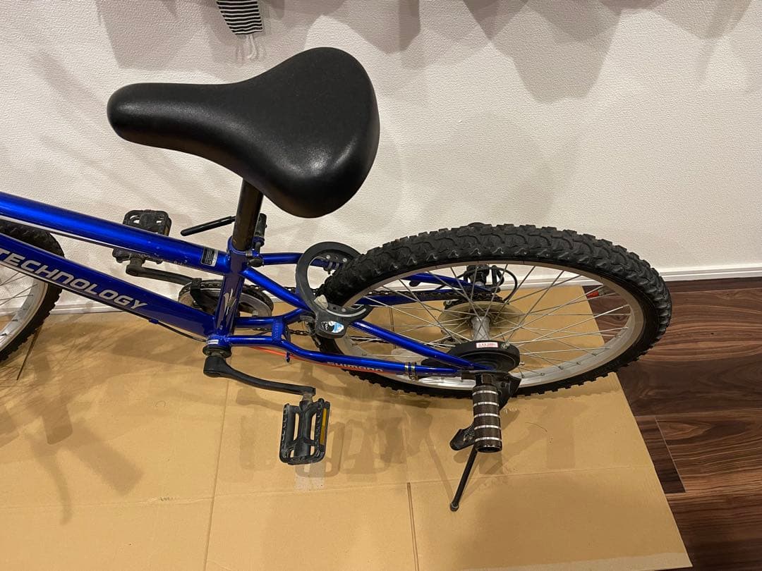 マウンテンバイク　BMX風　自転車 22インチ 青