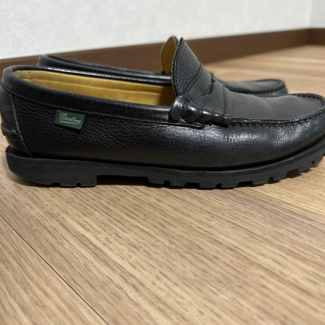 博士　UA別注 パラブーツ コロー レイド 黒 グレインレザーUK6