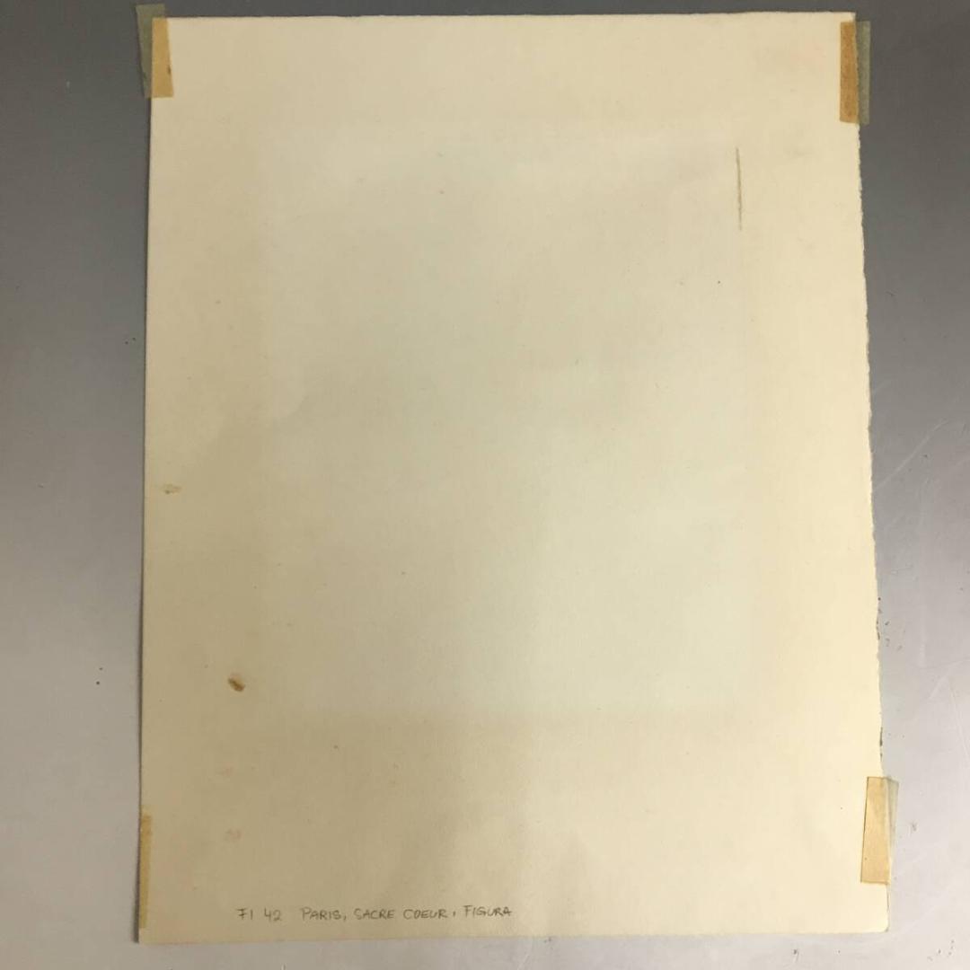 【真作】ハンス・フィグラ Hans Figura 銅版画 パリ サクレ・クール