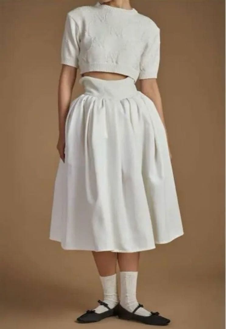 も*け様 OMOCHI VOLUMINOUS MIDI SKIRT HAENGN