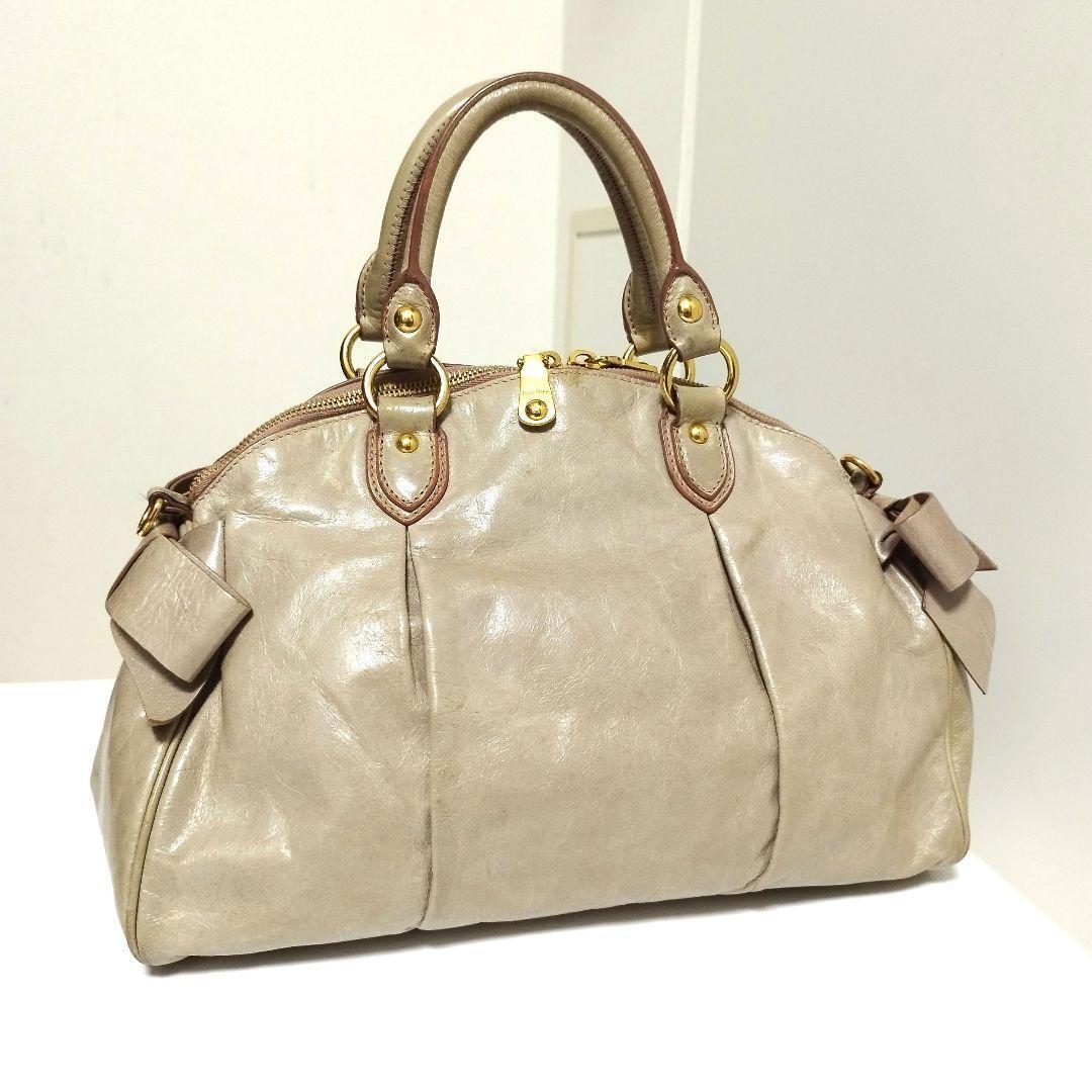 美品☆　MIUMIU　2way Archive vittelo lux