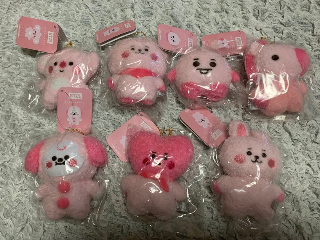 BT21 たっとん ピンク マスコット 7体セット